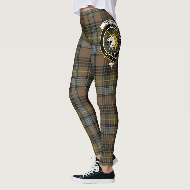 Legging Scotstee Clan Stewart Old Weathered Crest Tartan (Esquerda)