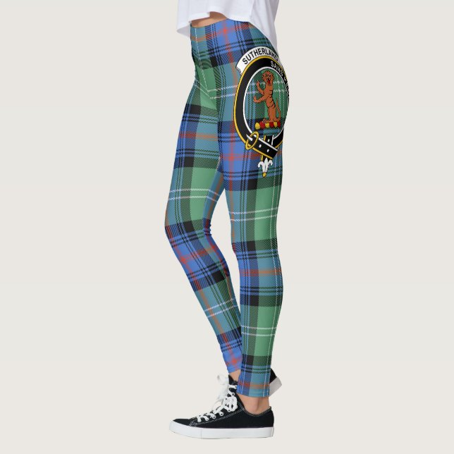 Legging Scotstee Clan Sutherland Old Afins Crest Tartan (Esquerda)