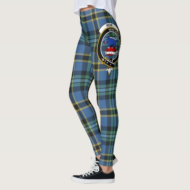 Legging Scotstee Clan Weir Antigo Crest Tartan Mulheres (Esquerda)