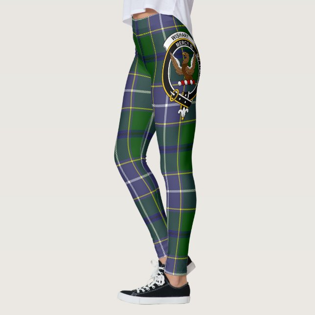 Legging Scotstee Clan Wishart Hunando Crest Tartan Women L (Esquerda)