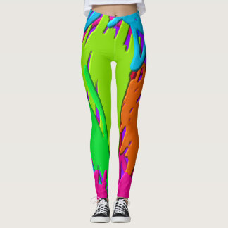 Legging Scribbles do néon