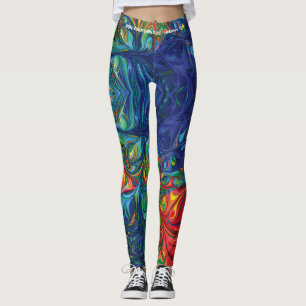 Legging Script Psychedelic EXECUTE A SUA RACE personalizad