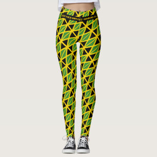 Legging Scripting FLAG JAMAICA EXECUTE SUA RAÇA Personaliz