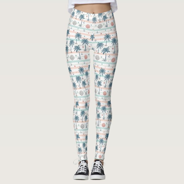 Legging Se o Oceano Pode se Acalmar, Você Também Pode (Frente)