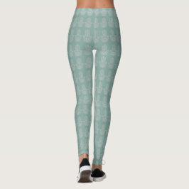 Legging Seafoam Green Yoga Studio Hamsa Personalizável
