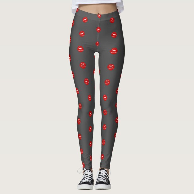 Legging sealed with a kiss love quotes  (Frente)