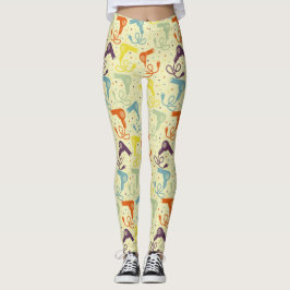 Legging Secadores De Cabeleireiros Com Cores Retroativas, 