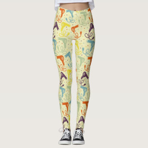 Legging Secadores De Cabeleireiros Com Cores Retroativas, 