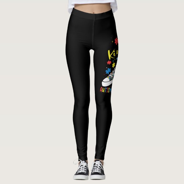 Legging Seja Um Calçado De Quebra-cabeça De Tendência De C (Frente)