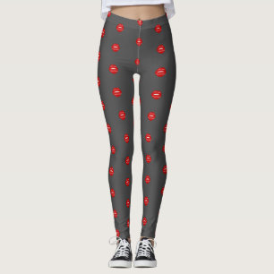 Legging selado com um beijo citações de amor