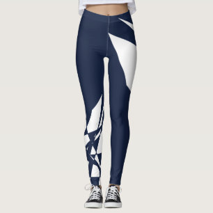 Legging Seleção de esportes Azul Azul Profundo com Strik