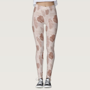Legging Selgle Monstera Mocha Mousse Beige