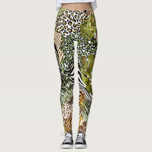 Legging Selva de abstrato