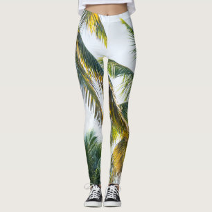 Legging Selva de Palmas de Caribe #1 #tropical #wall #art