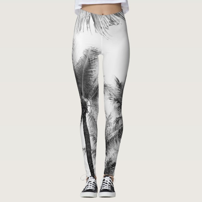Legging Selva de Palmas Sunlix #2 #tropical #wall #art (Frente)