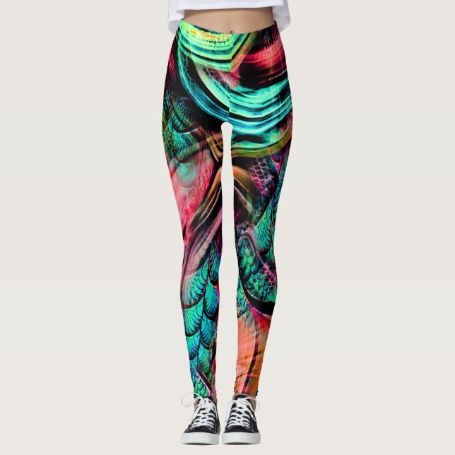 Legging Selva Tropical Colorida (Frente)