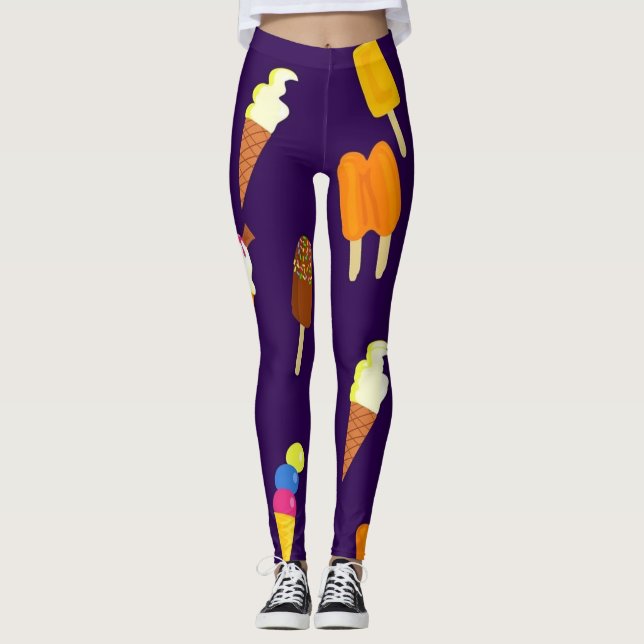 Legging Sem costura | Zazzle_Growth. (Frente)