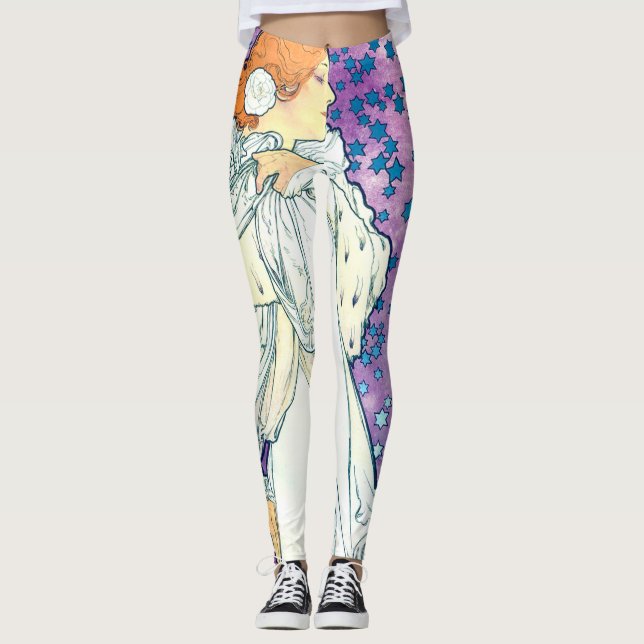 Legging Senhora das Camelias, Alphonse Mucha (Frente)