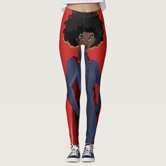 Legging Senhora do super-herói (Frente)