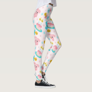 Legging Senhora especial Caneleiras do chá de fraldas