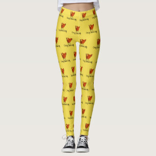 Legging Senhora louca da galinha