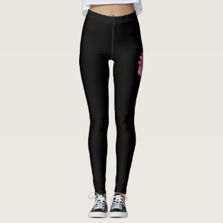 Legging Sensibilização para o Cancer da Mama, cor-de-rosa,
