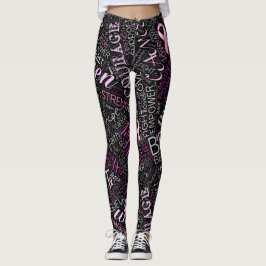 Legging Sensibilização para o Cancer de mama Cloud ID261