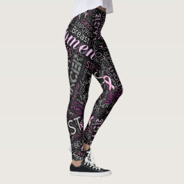 Legging Sensibilização para o Cancer de mama Cloud ID261