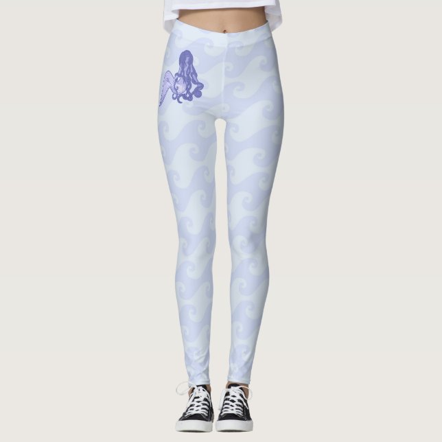 Legging Sentado - Sereia Azul (Frente)