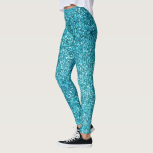 Legging Sereia Aqua Glitz   