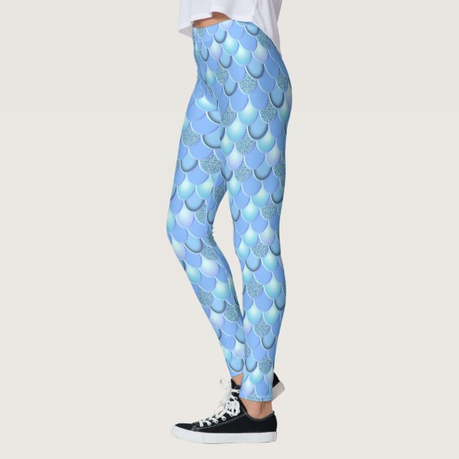 Legging Sereia azul clara (Esquerda)