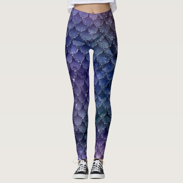 Legging Sereia de Lavanda Roxa (Frente)