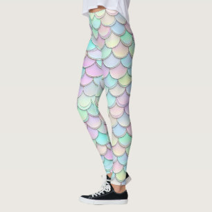 Legging Sereia Escala Cores de Pastel