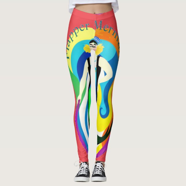 Legging Sereia Flapper Colorida Thunder_Cove (Frente)
