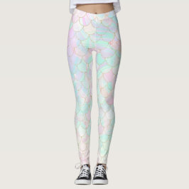 Legging Sereia Rosa Holográfica Iridescente