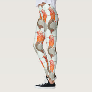 Legging sereia ruiva