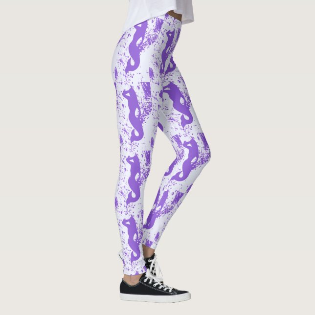 Legging sereias de lavanda (Direita)
