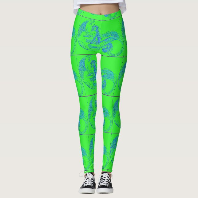 Legging sereias verdes (Frente)