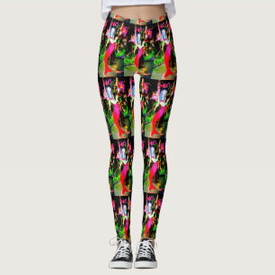Legging sereias vermelhas de martini