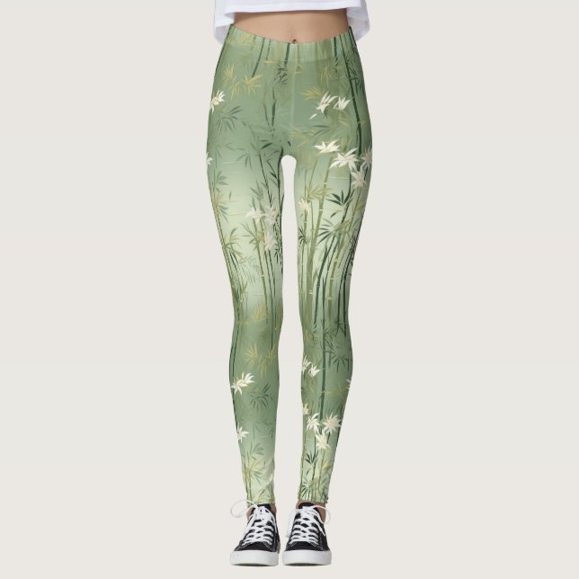 Legging Serena Flor de Bambu Asiática  (1) (Frente)