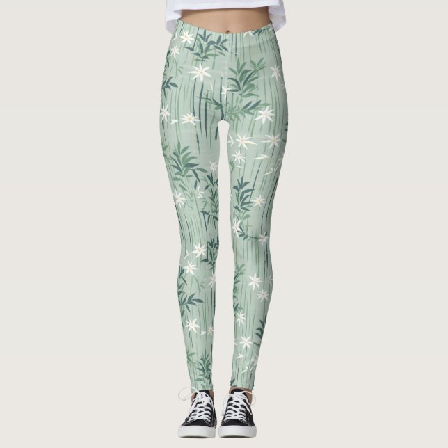 Legging Serena Flor de Bambu Asiática  (7) (Frente)