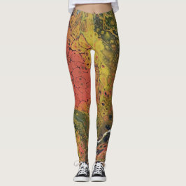 Legging Série Crayon derretida - Farinhas acrílicas como