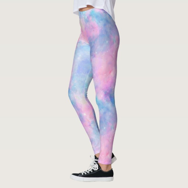 Legging Série Desenho Galáxia Pintada 1  (Esquerda)