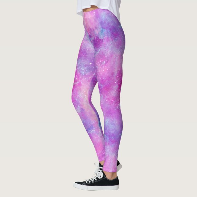 Legging Série Desenho Galáxia Pintada 2  (Esquerda)