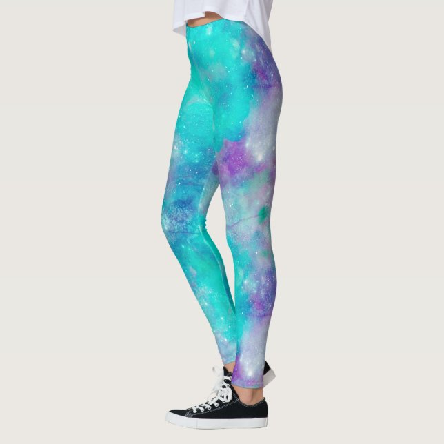 Legging Série Desenho Galáxia Pintada 5  (Esquerda)