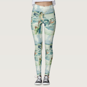 Legging Serpente de Serpente de Sereia Marinha Thunder_Cov