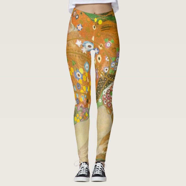 Legging Serpentes Aquáticas II de Gustav Klimt, Art Nouvea (Frente)