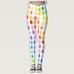Legging Setas mais largas do arco-íris do espectro