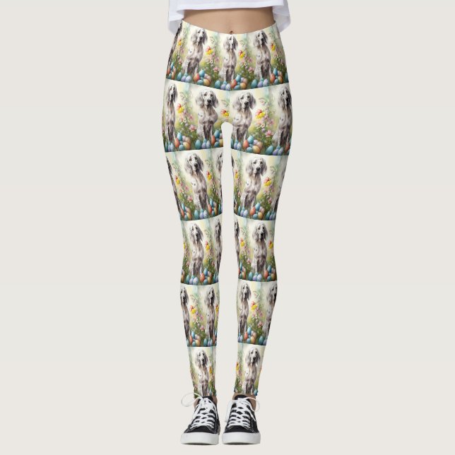 Legging Setter Inglês com Ovos de Páscoa (Frente)