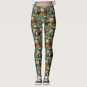 Legging Setter Inglês Com Rosas Do Coração Dia Dos Namorad